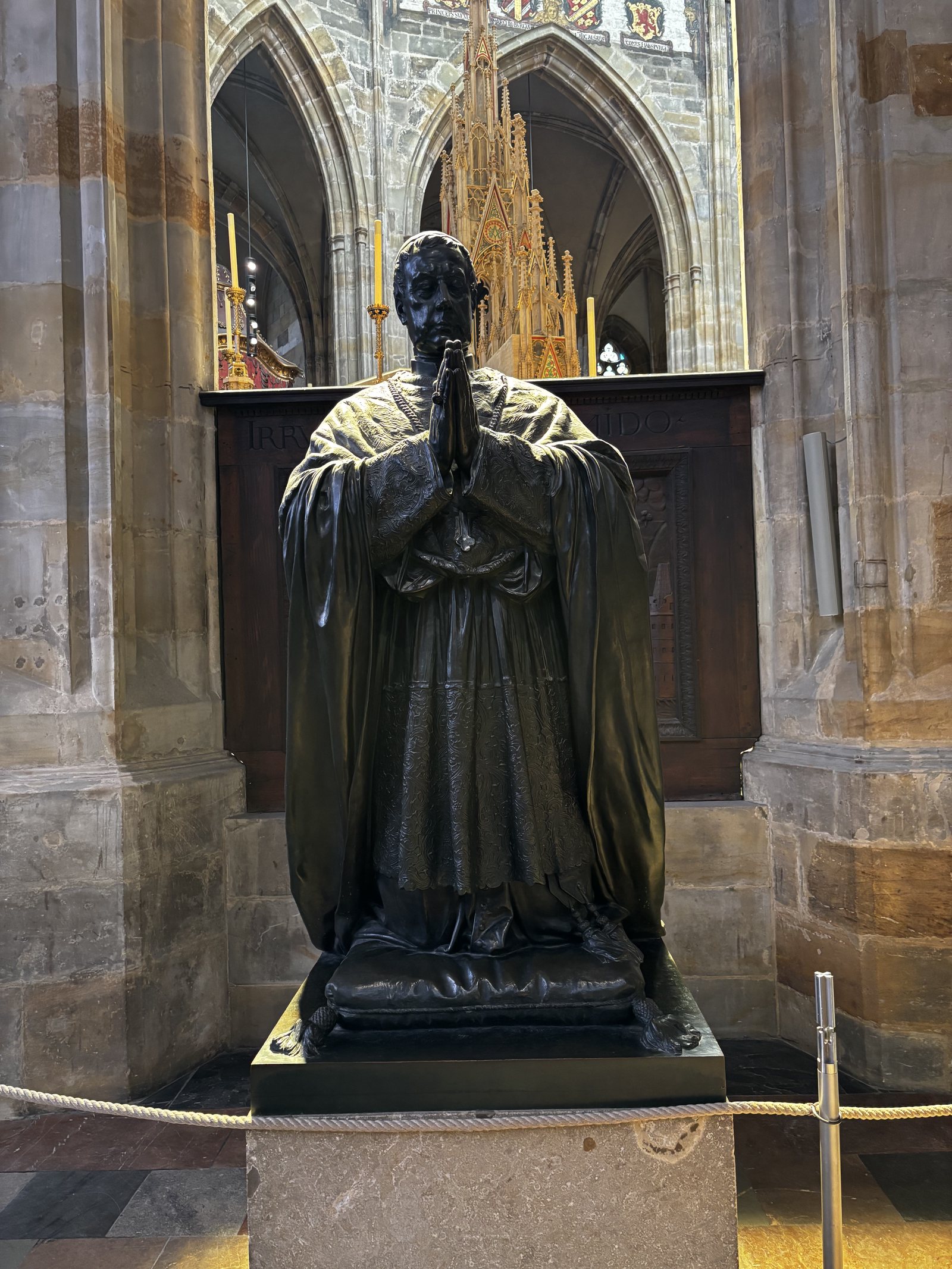 Cardinal Bedřich (Friedrich) Schwarzenberg - Josef Václav Myslbek. Funerary monument to Cardinal Bedřich (Friedrich) Schwarzenberg, 27th Archbishop of Prague