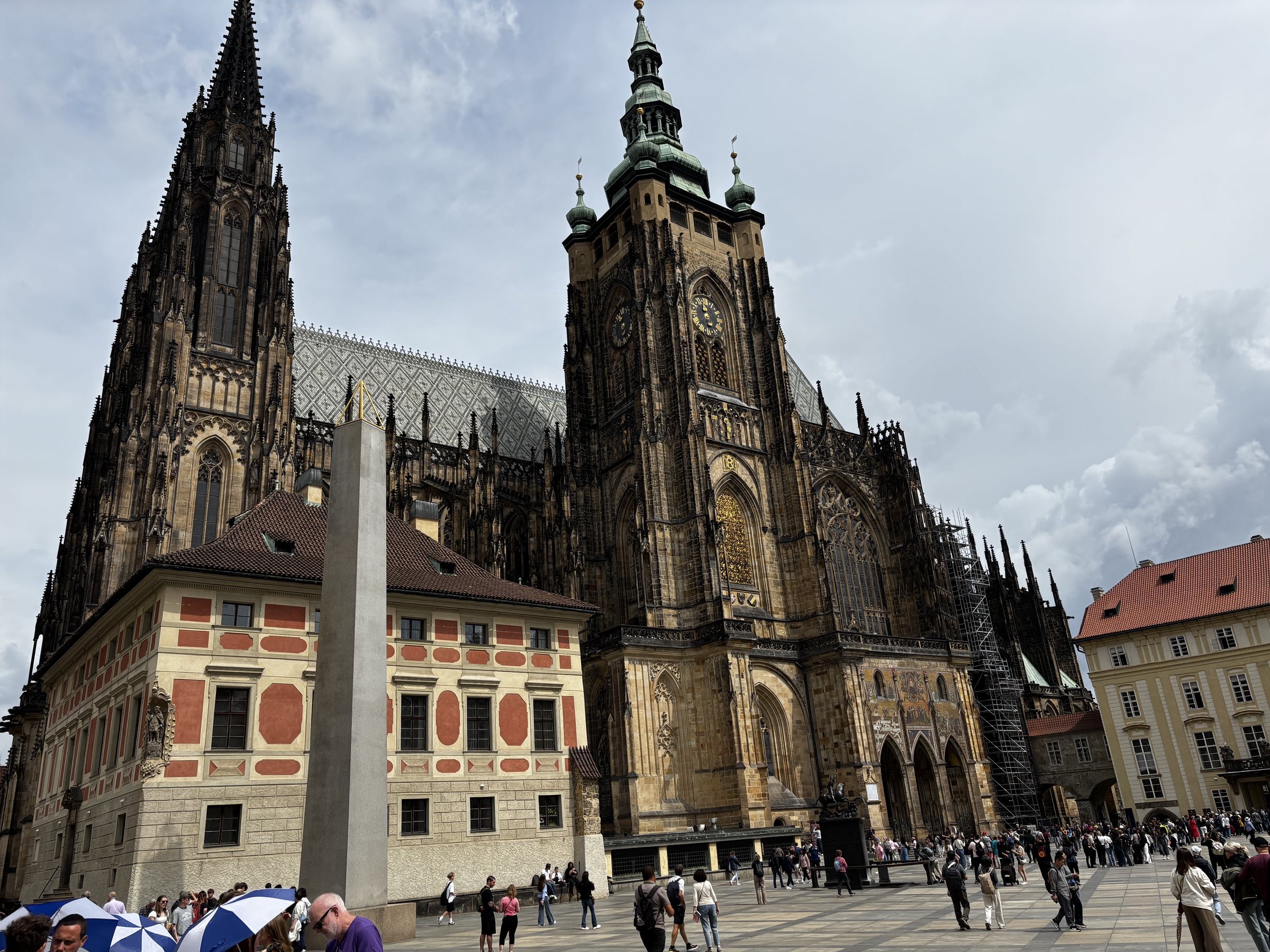 Katedrála sv. Víta. A gothic cathedral that is the resting place of St Wenceslas and St Adalbert, this photo or the ones taken outside in the square do not do this cathedral and the surrounding buildings any justice at all.